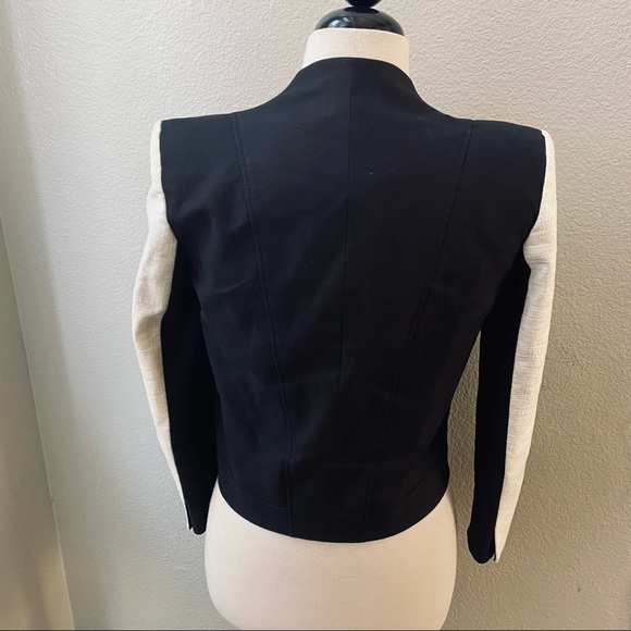 Helmut Lang Color block white black Era Blazer womens  0 - Picture 11 of 12